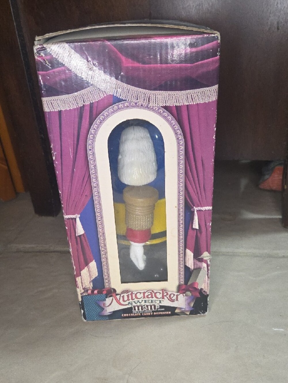 M&M'S Blue and Yellow Nutcracker Candy Dispenser - Picture 4 of 5